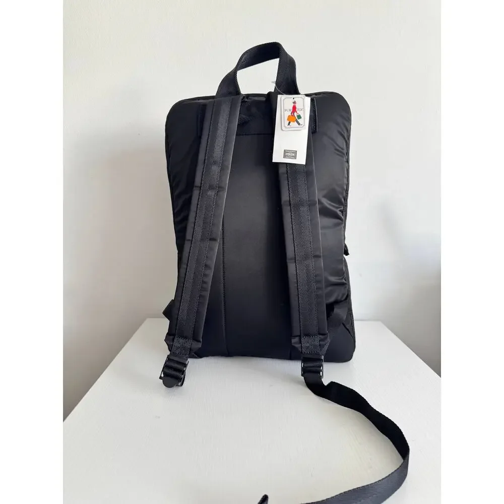 NWT Porter Yoshida Frame Backpack Black Nylon